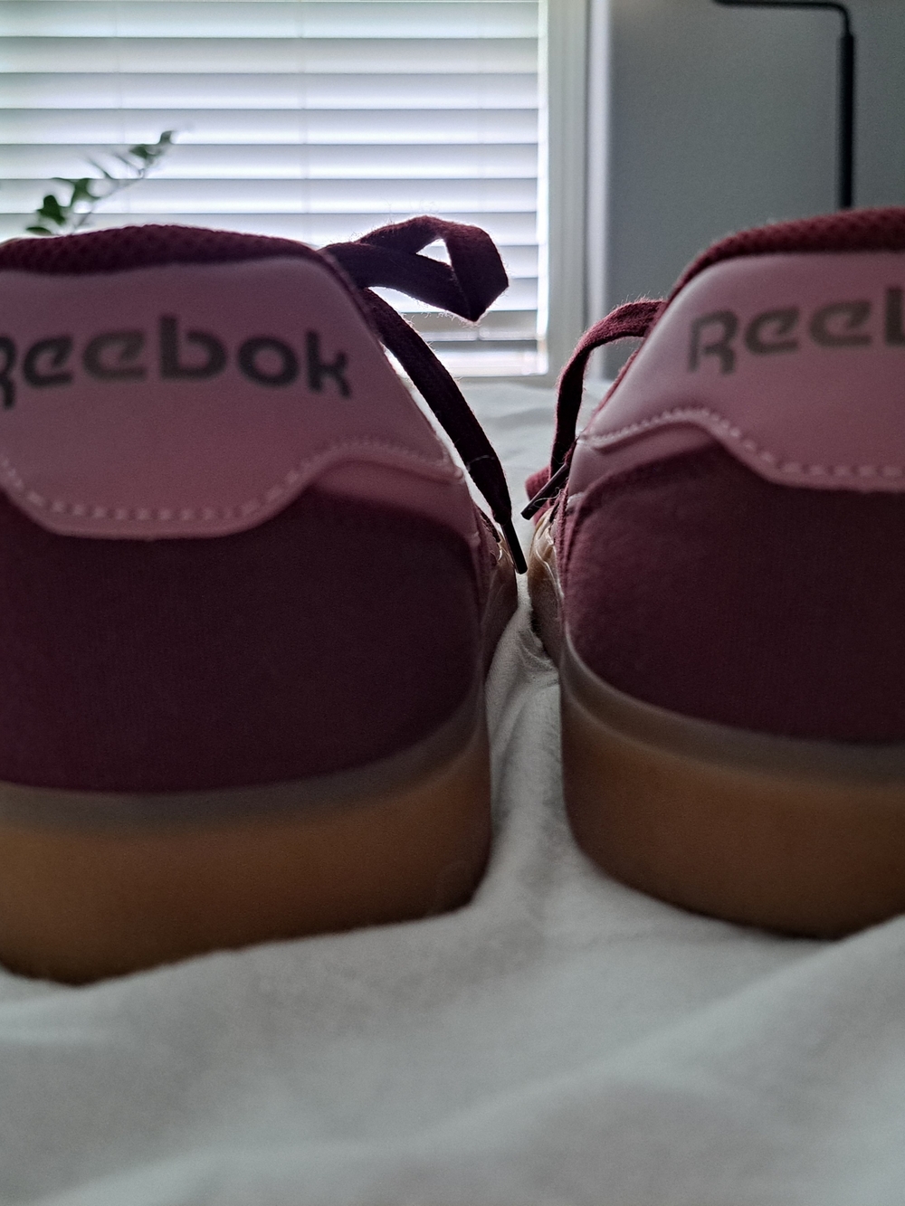 Burgundy Reeboks - Picture 4 of 6
